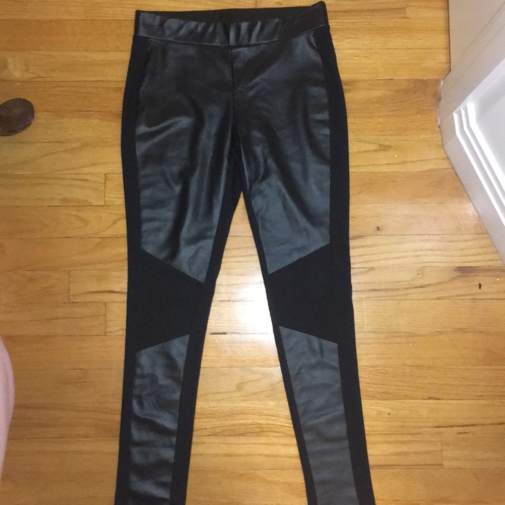 Faux leather leggings